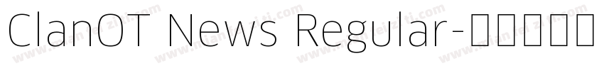 ClanOT News Regular字体转换
